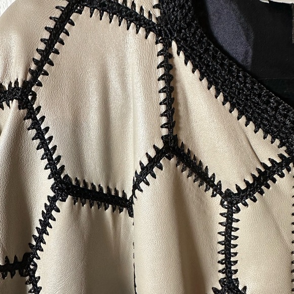 Talk of the Walk leather jacket. Sz M - Picture 7 of 8